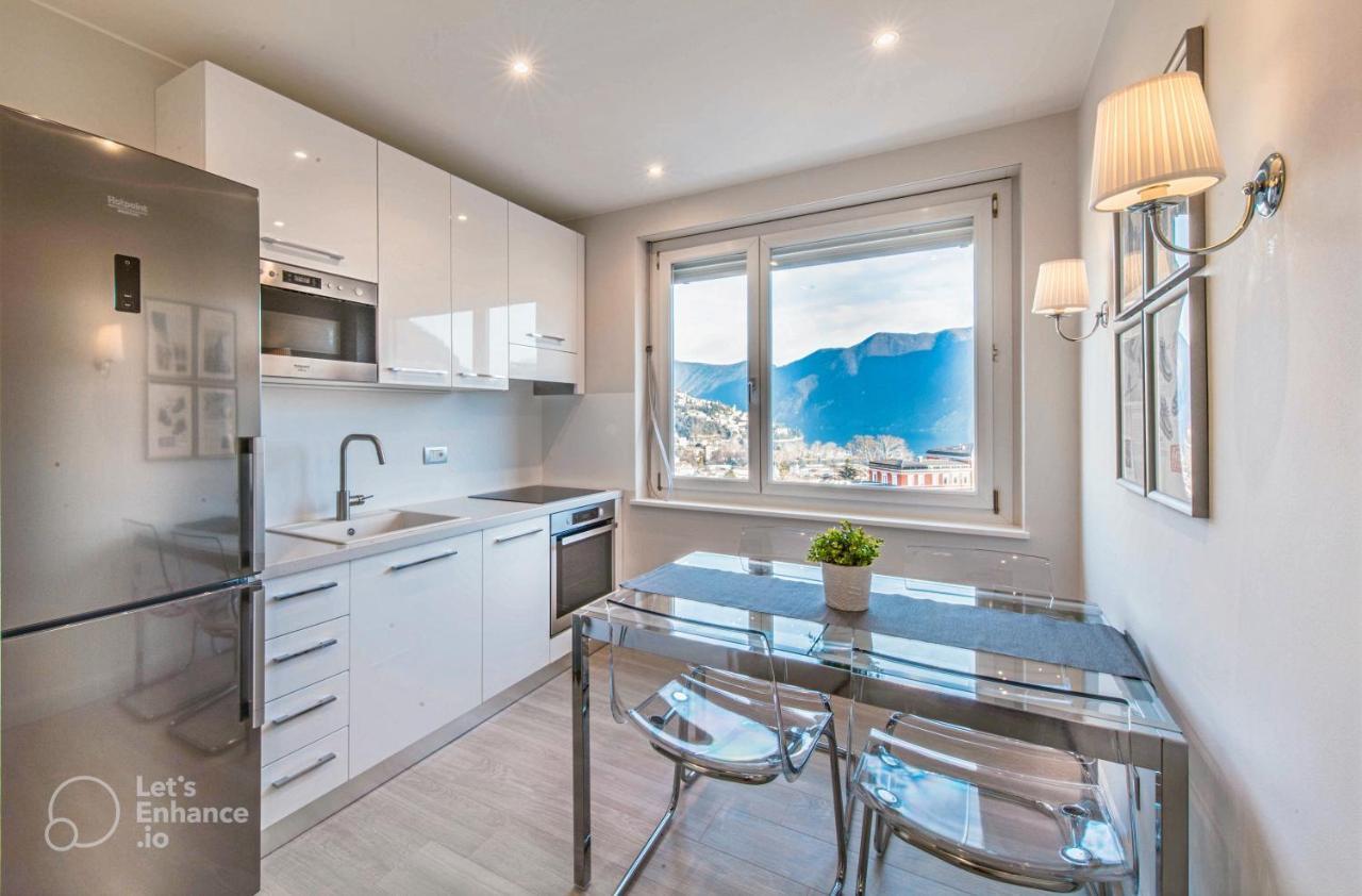 Lakeview Panorama Penthouse With Washer & Dryer Lugano Exteriér fotografie